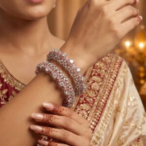 Sun-Motif Statement Gold Bangle